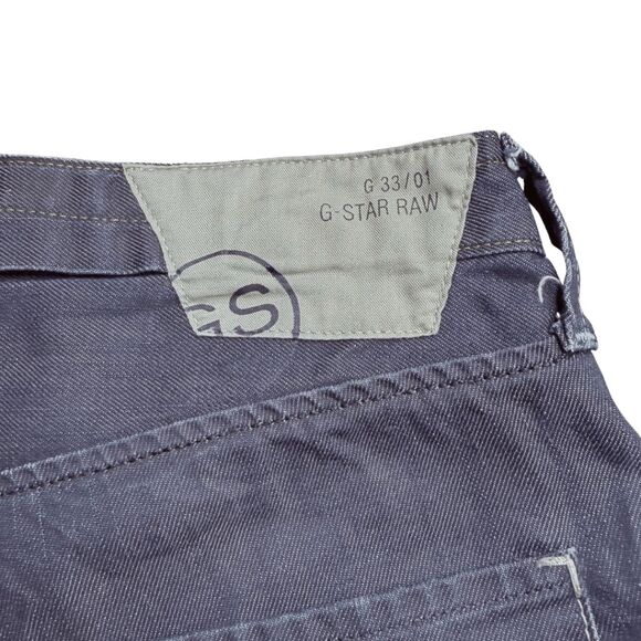 G-Star Raw Men's 3301 Radar Narrow Rope Button Fly Straight Jeans Gray Sz 38x34 - Picture 9 of 13